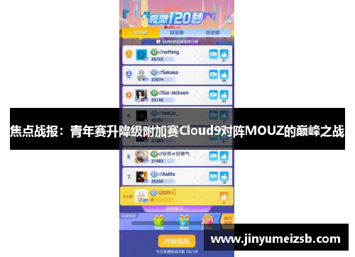 焦点战报：青年赛升降级附加赛Cloud9对阵MOUZ的巅峰之战